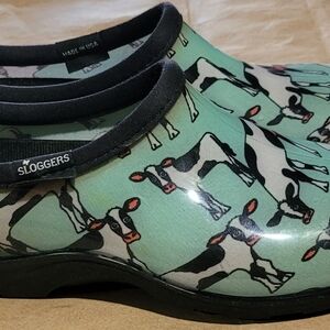 For Mutual Aid Sloggers Cow Print Garden Shoes